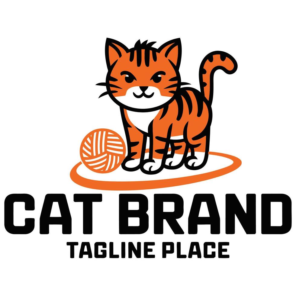 Memorable Cat Logo That Stand Out. vector