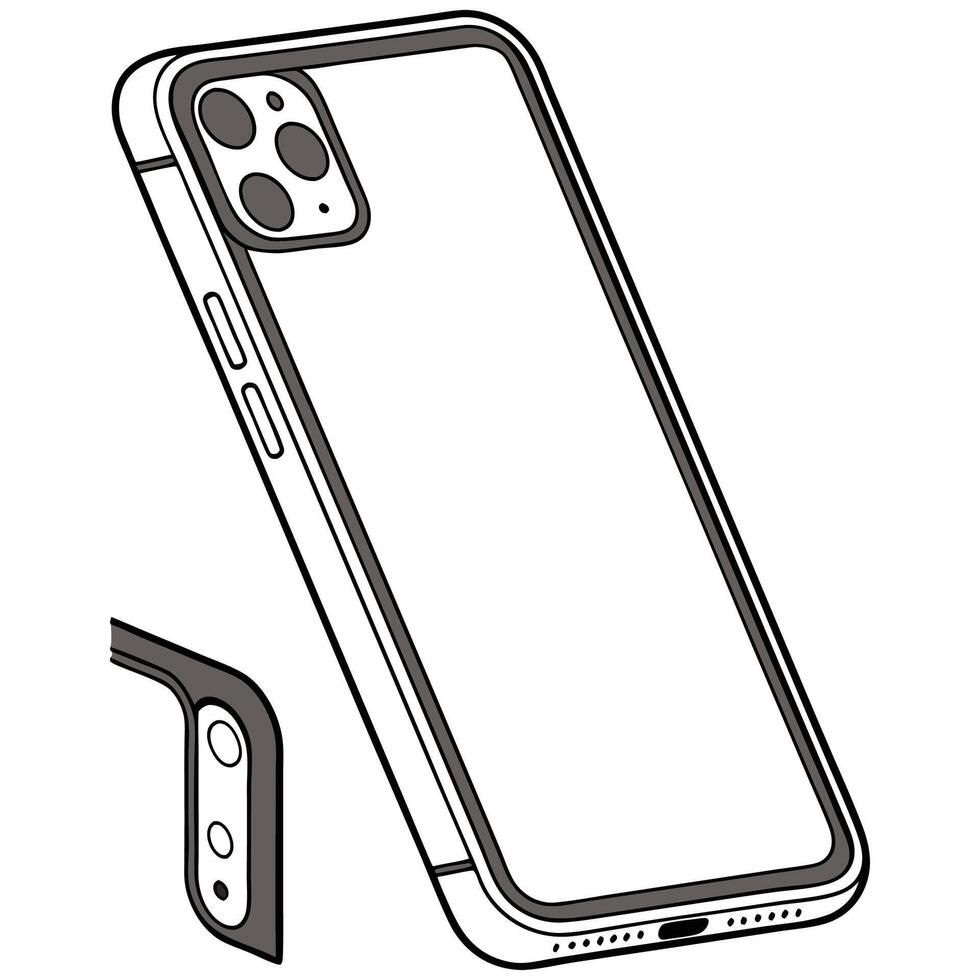 Smartphone Mockup for E-commerce Display. vector