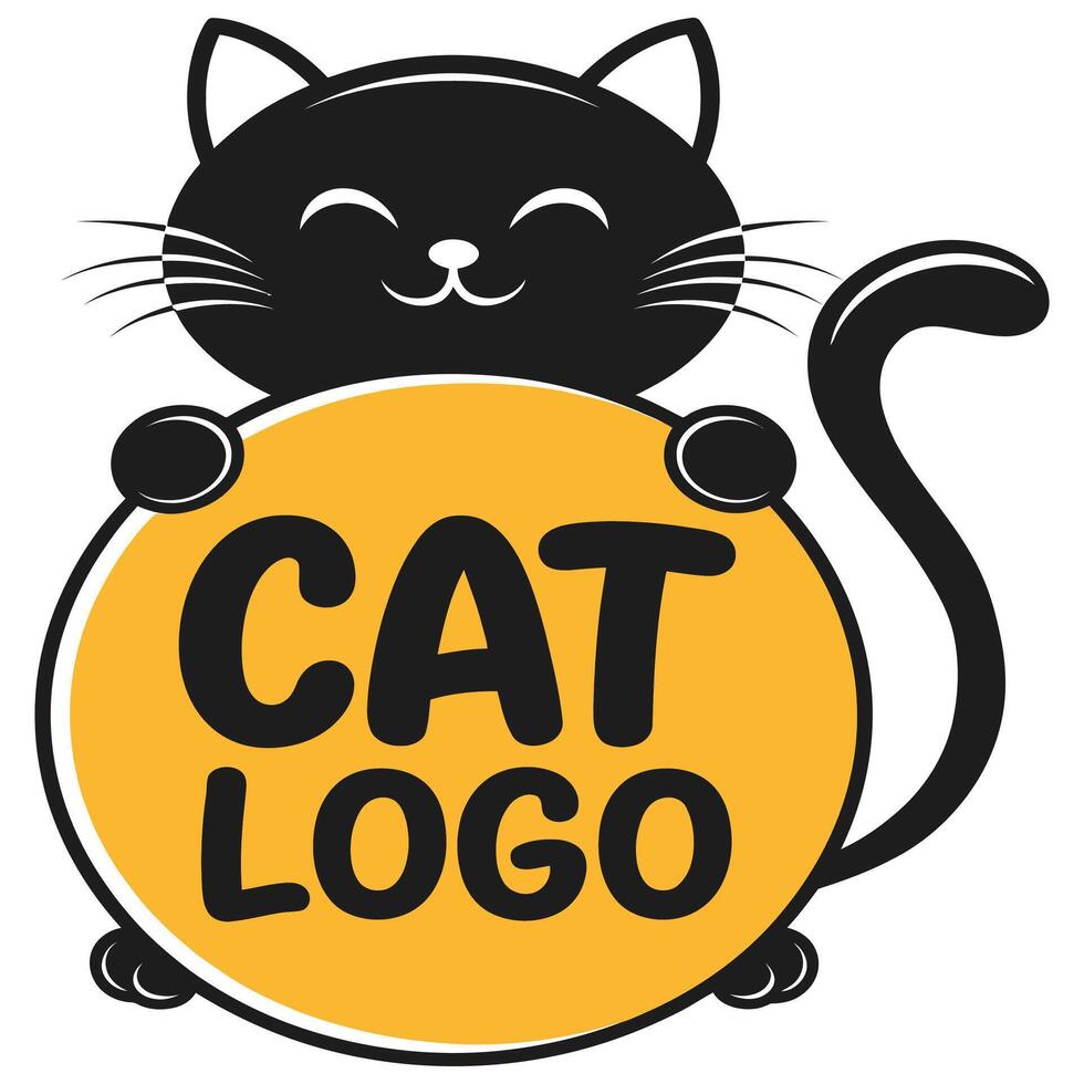 Custom Cat Logo for Any Brand. vector