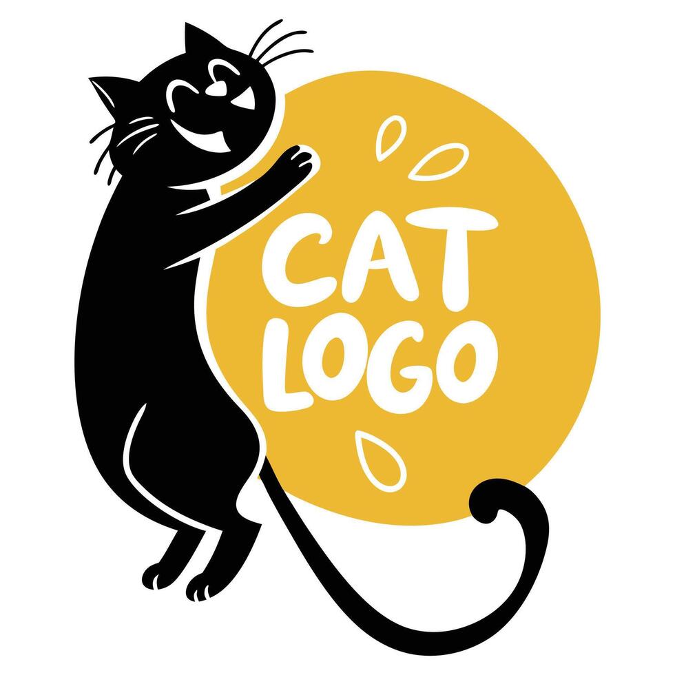 Professional Cat Logo Style. vector
