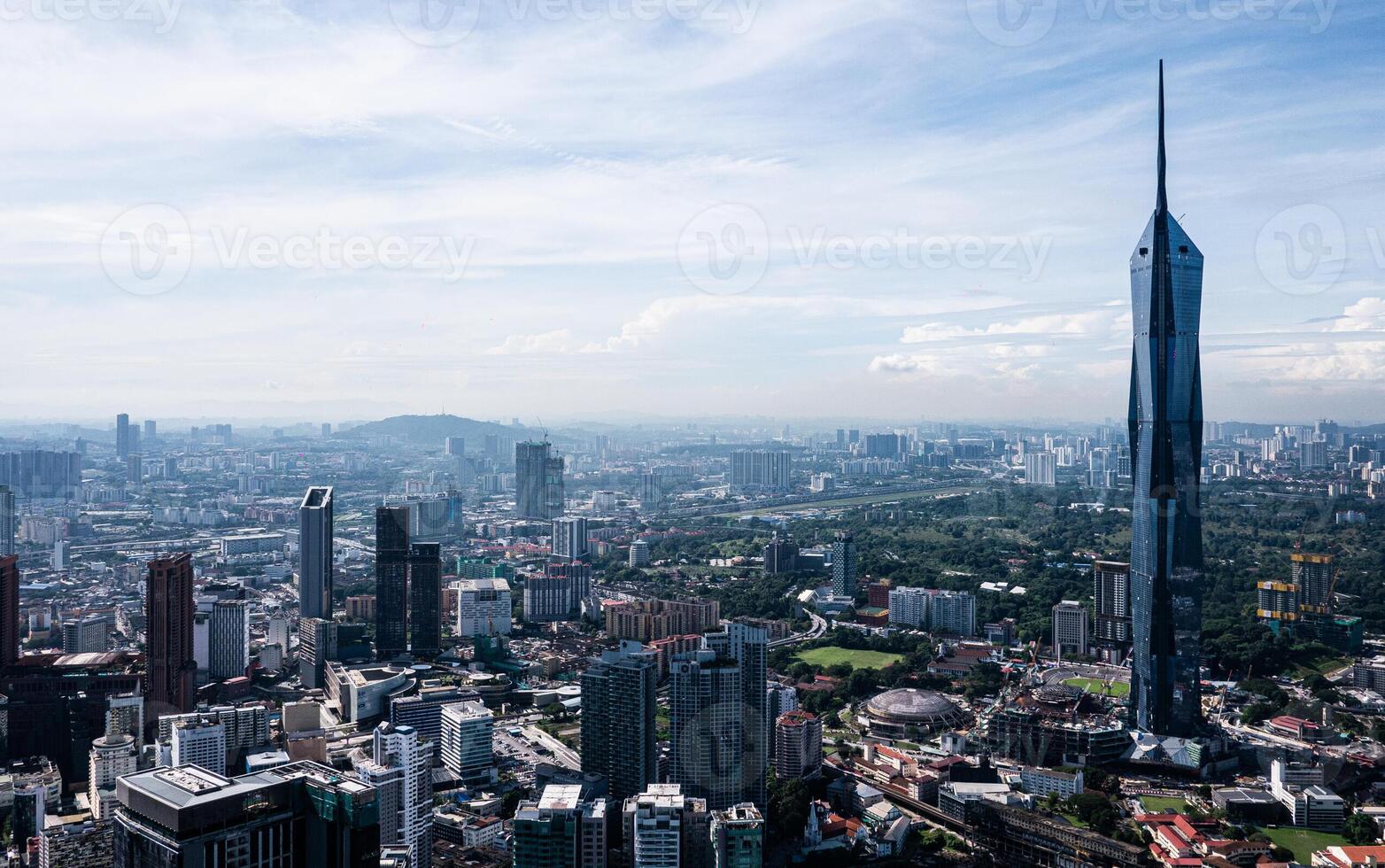 Architecture cityscape of Kuala Lumpur malaysia skyscrapers tall glass buildings photo