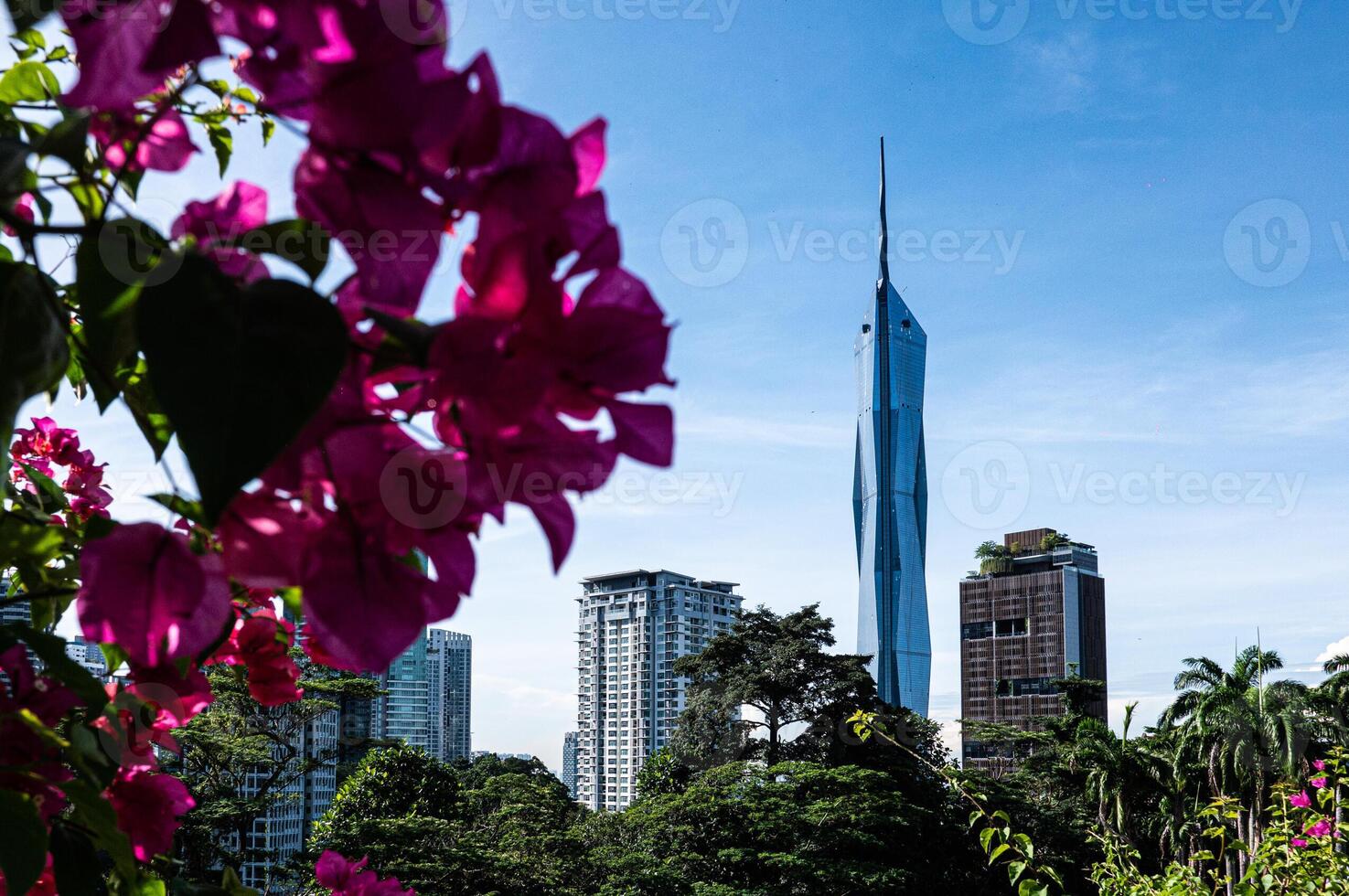Architecture cityscape of Kuala Lumpur malaysia skyscrapers tall glass buildings photo