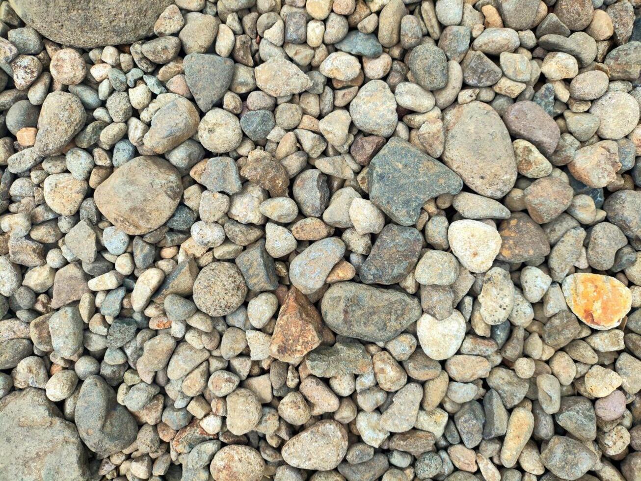 A close up of a pile of rocks and gravel photo