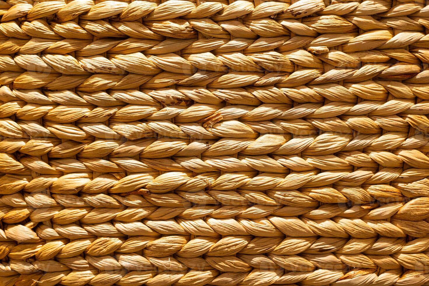 Weave texture or weave pattern background in macro view. Weaves patten classic retro background for design. photo