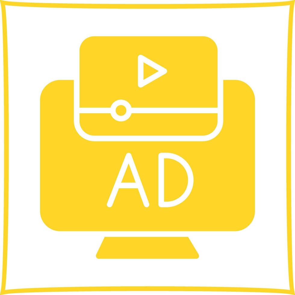 Ad Icon Design vector
