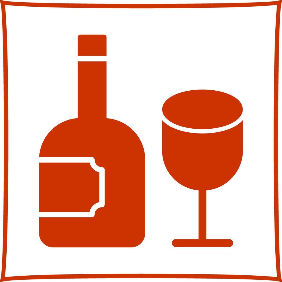 Wine Glass Icon Design vector