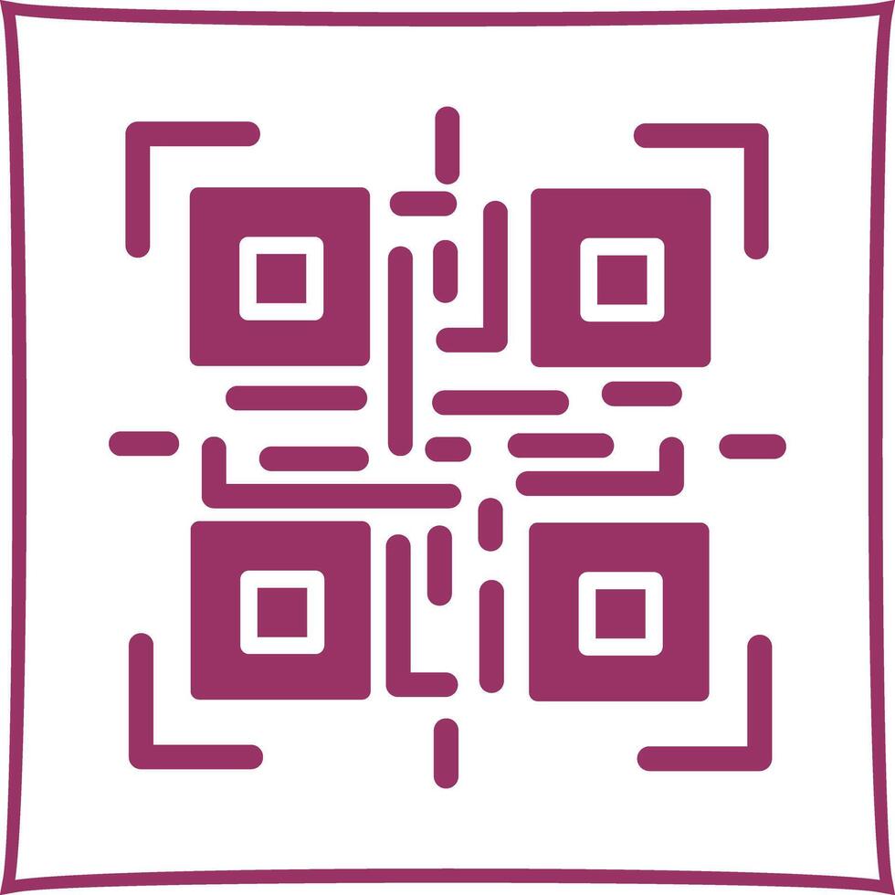 QR Code Reader Icon Design vector