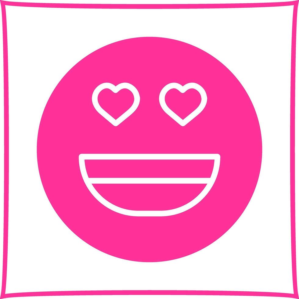 Heart Eyes Icon Design vector