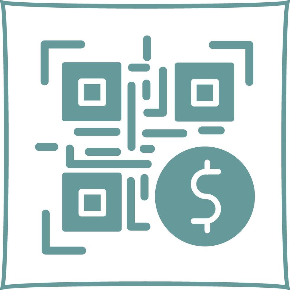 QR Code Payment Icon Design vector
