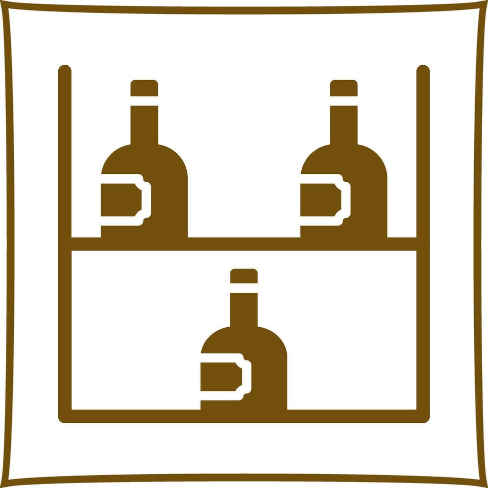 Wine Rack Icon Design vector