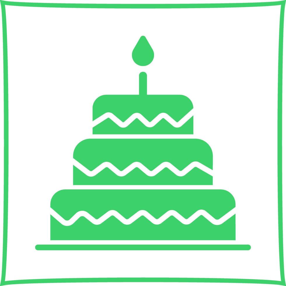 Cake Topper Icon Design vector