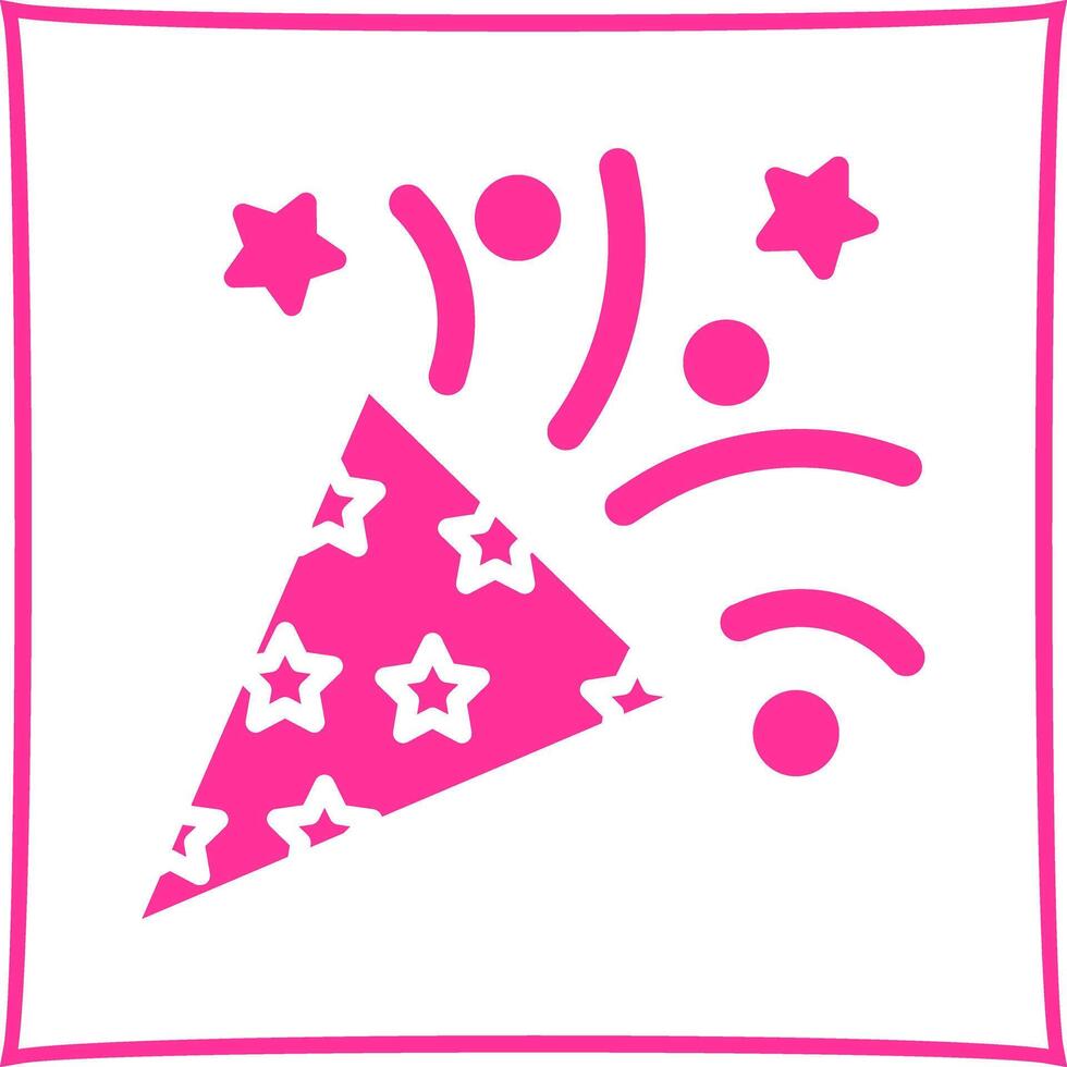 Confetti Icon Design vector