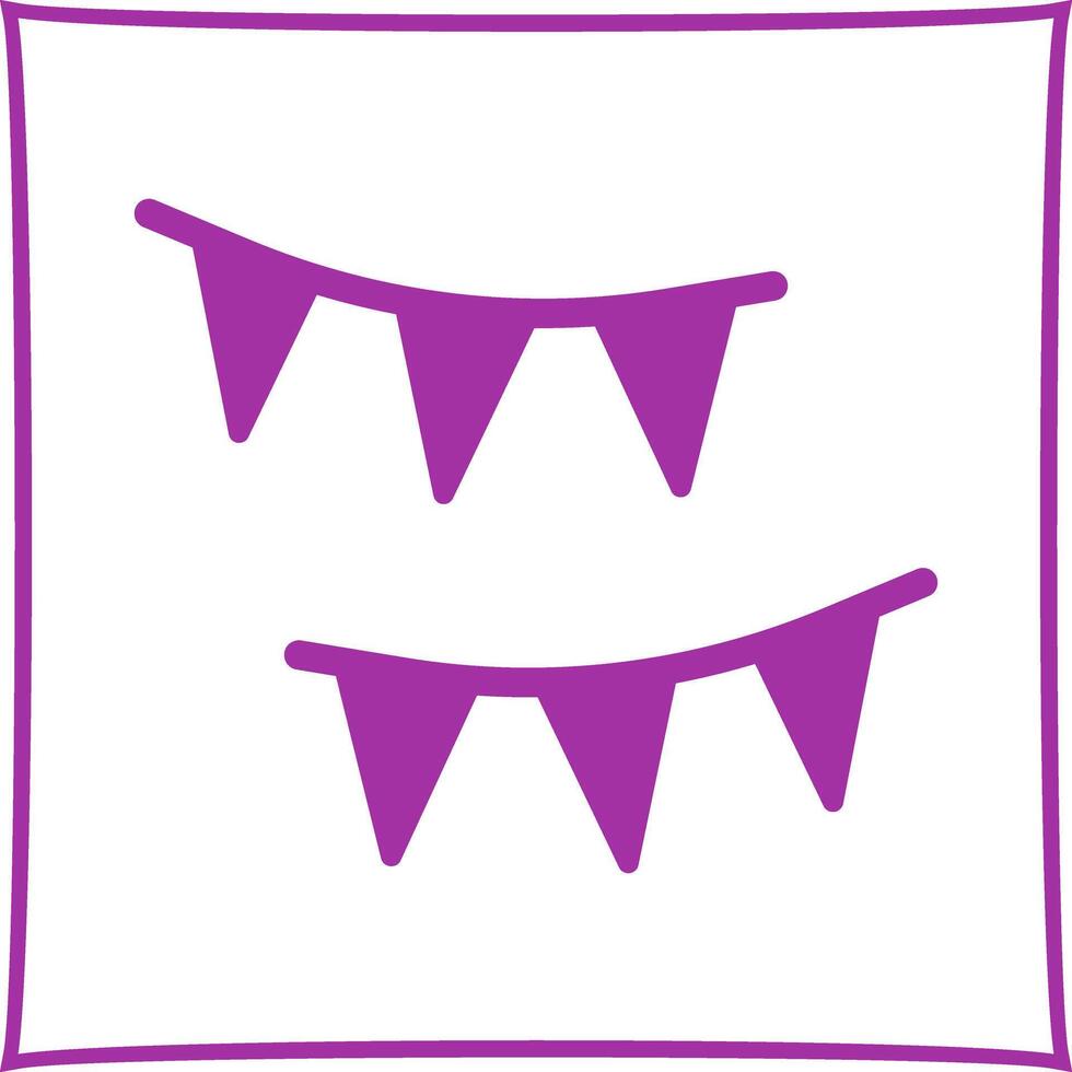 Streamers Icon Design vector