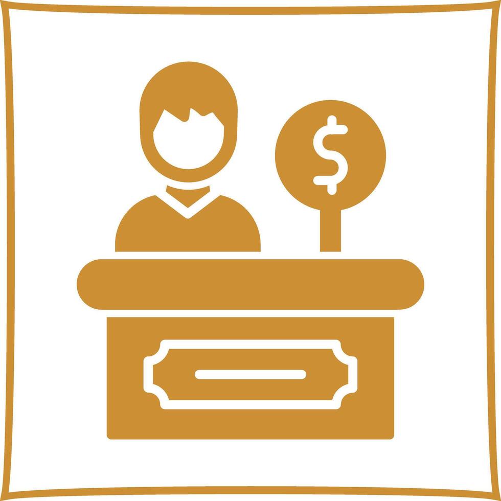 Cashier Icon Design vector