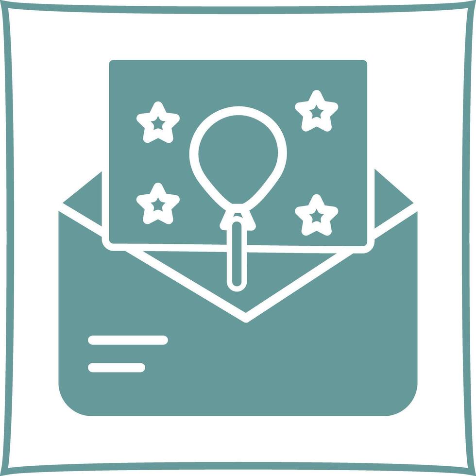 Party Invitation Icon Design vector