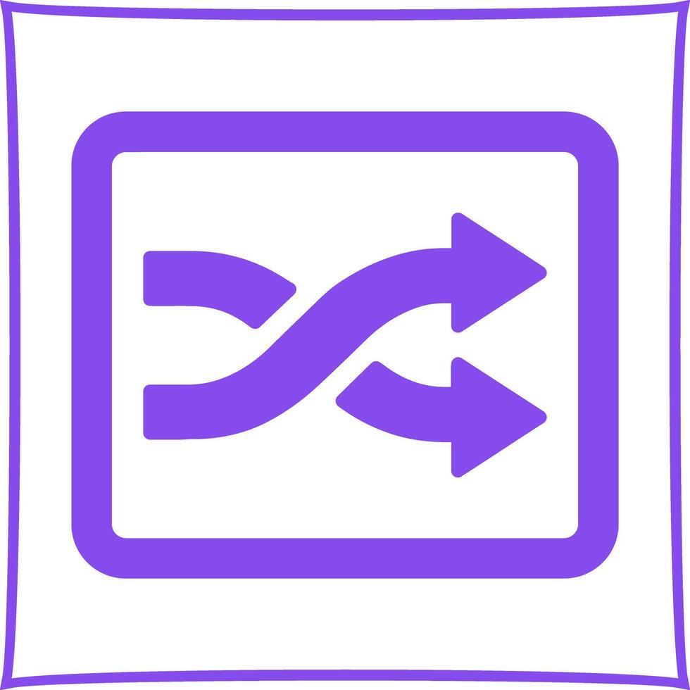 Shuffle Tracks Button Icon Design vector