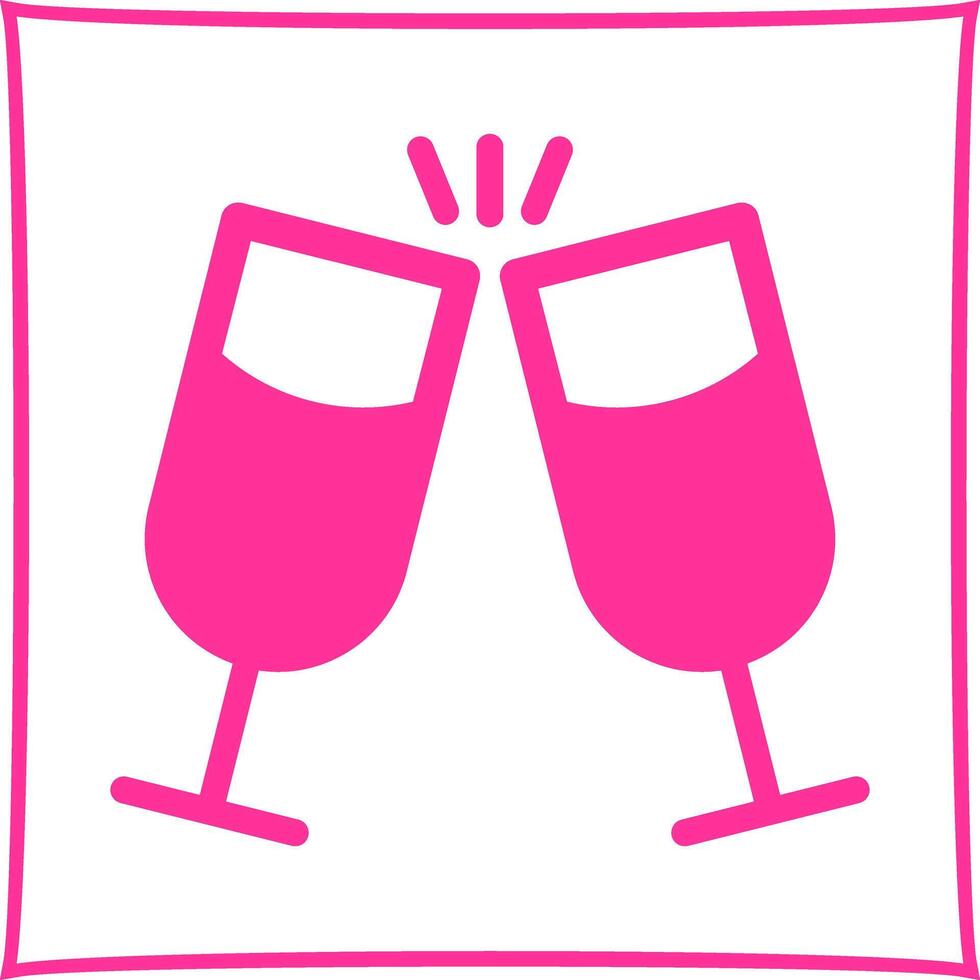 Wine Cheers Icon Design vector