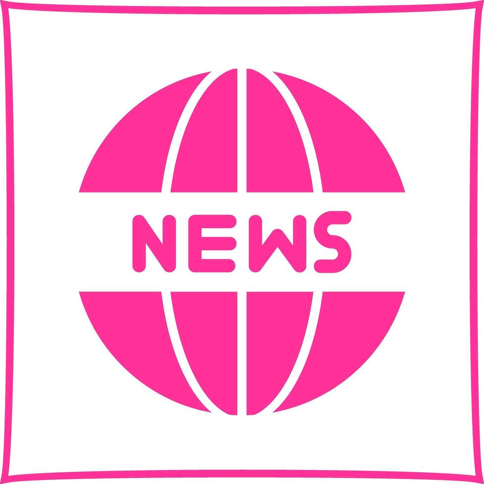 News Website Icon Design vector