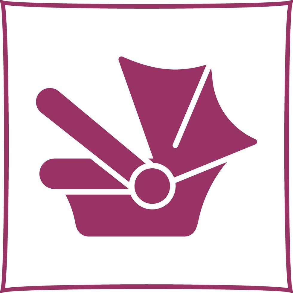 Car Seat Safety Icon Design vector