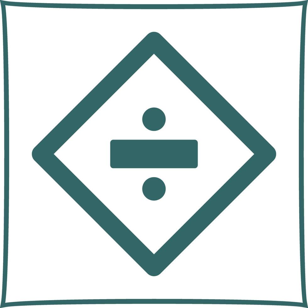 Division Sign Icon Design vector