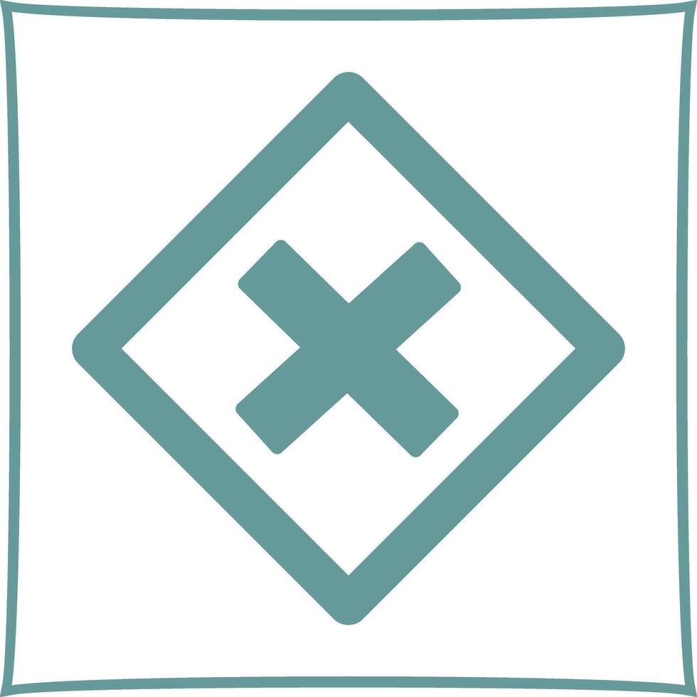 Multiplication Sign Icon Design vector