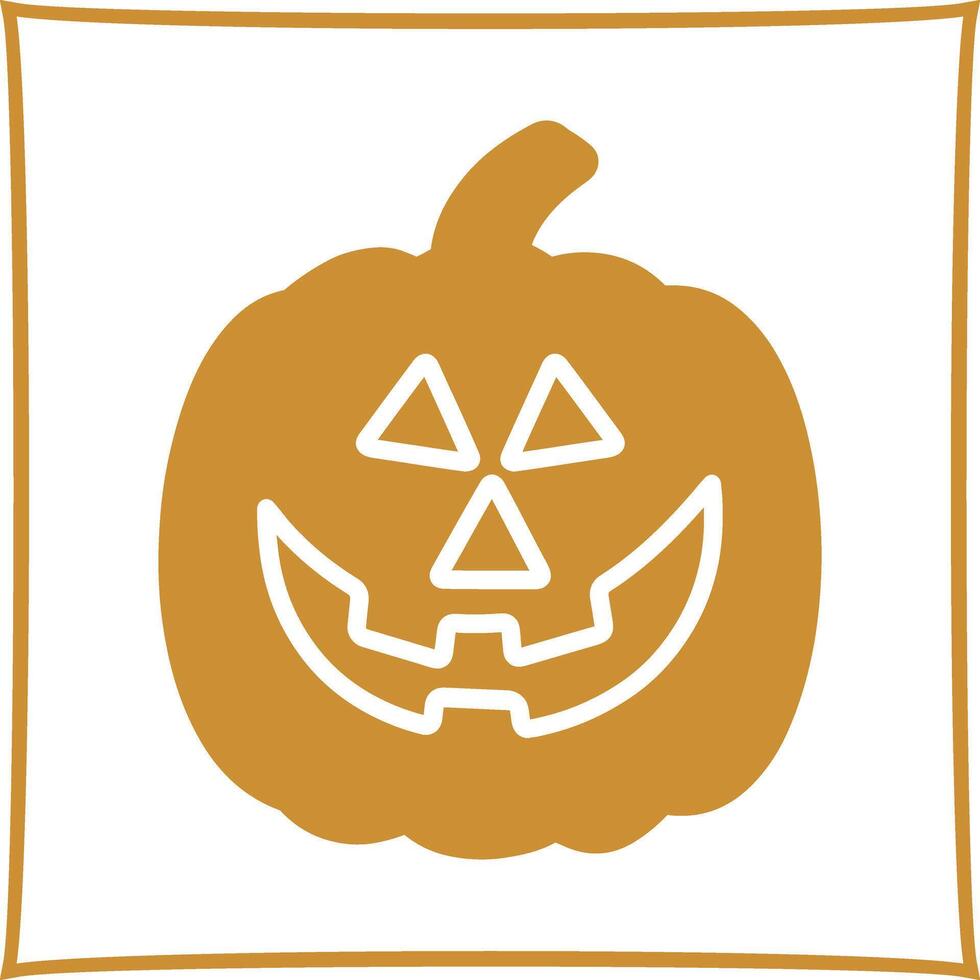 Jack-O-Lantern Icon Design vector