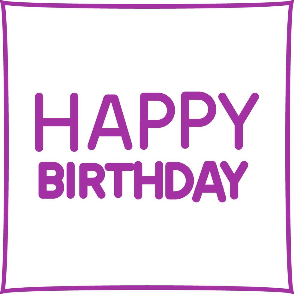 Happy Birthday Sign Icon Design vector