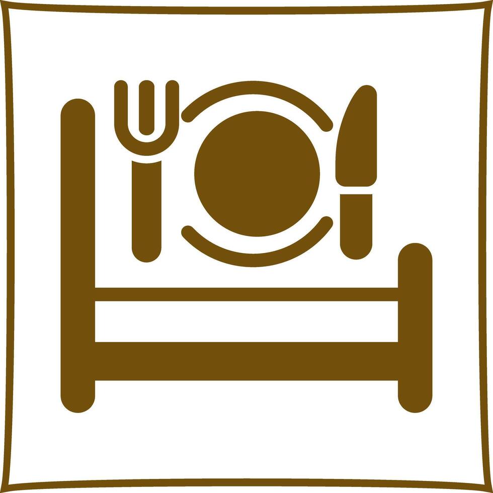 Breakfast in Bed Icon Design vector