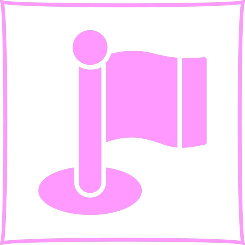 Flagpole Icon Design vector