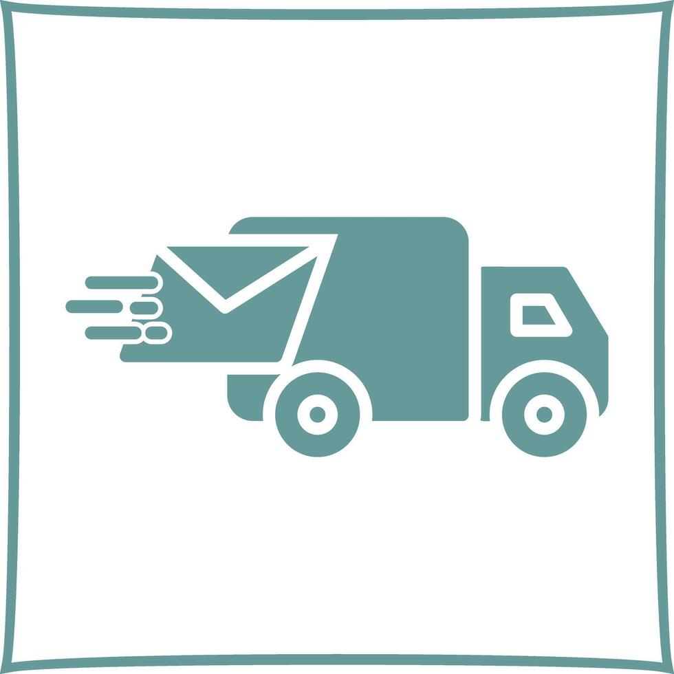 Mail Truck Icon Design vector