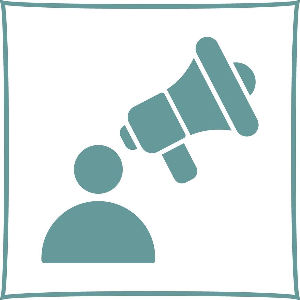 Advertiser Icon Design vector