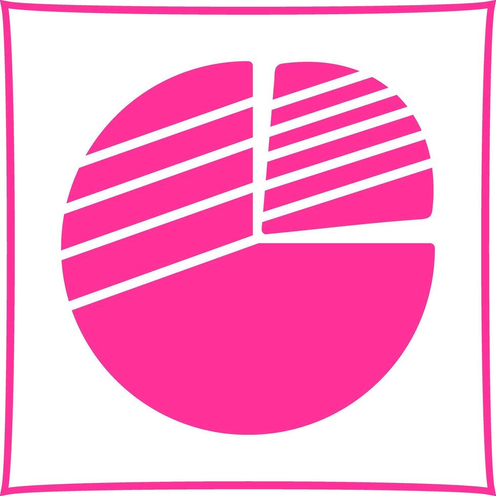 Pie Chart Icon Design vector