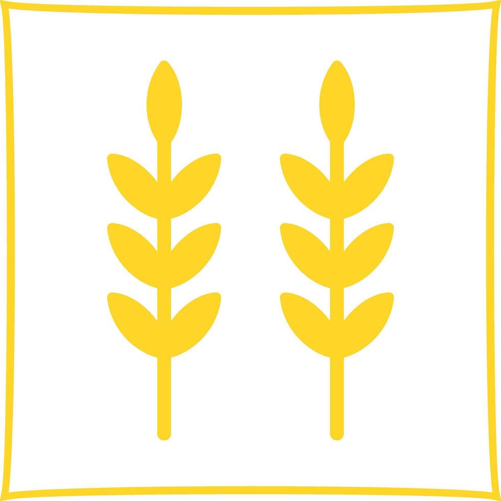 Sheaf of Rice Icon Design vector