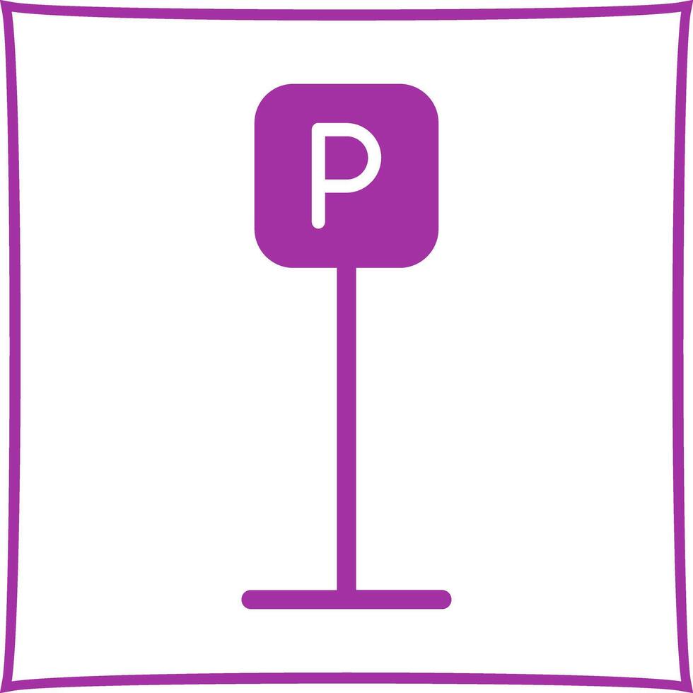 P Button Icon Design vector