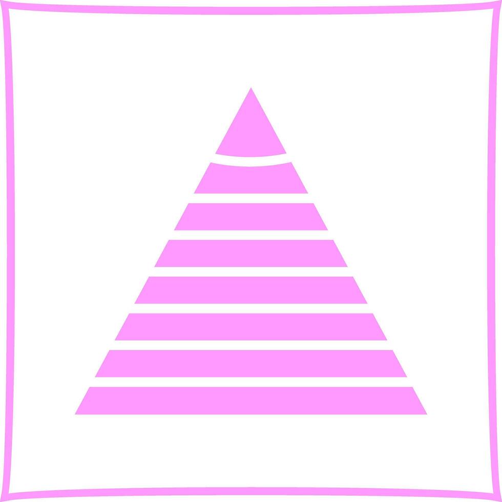 Pyramid Graph Icon Design vector