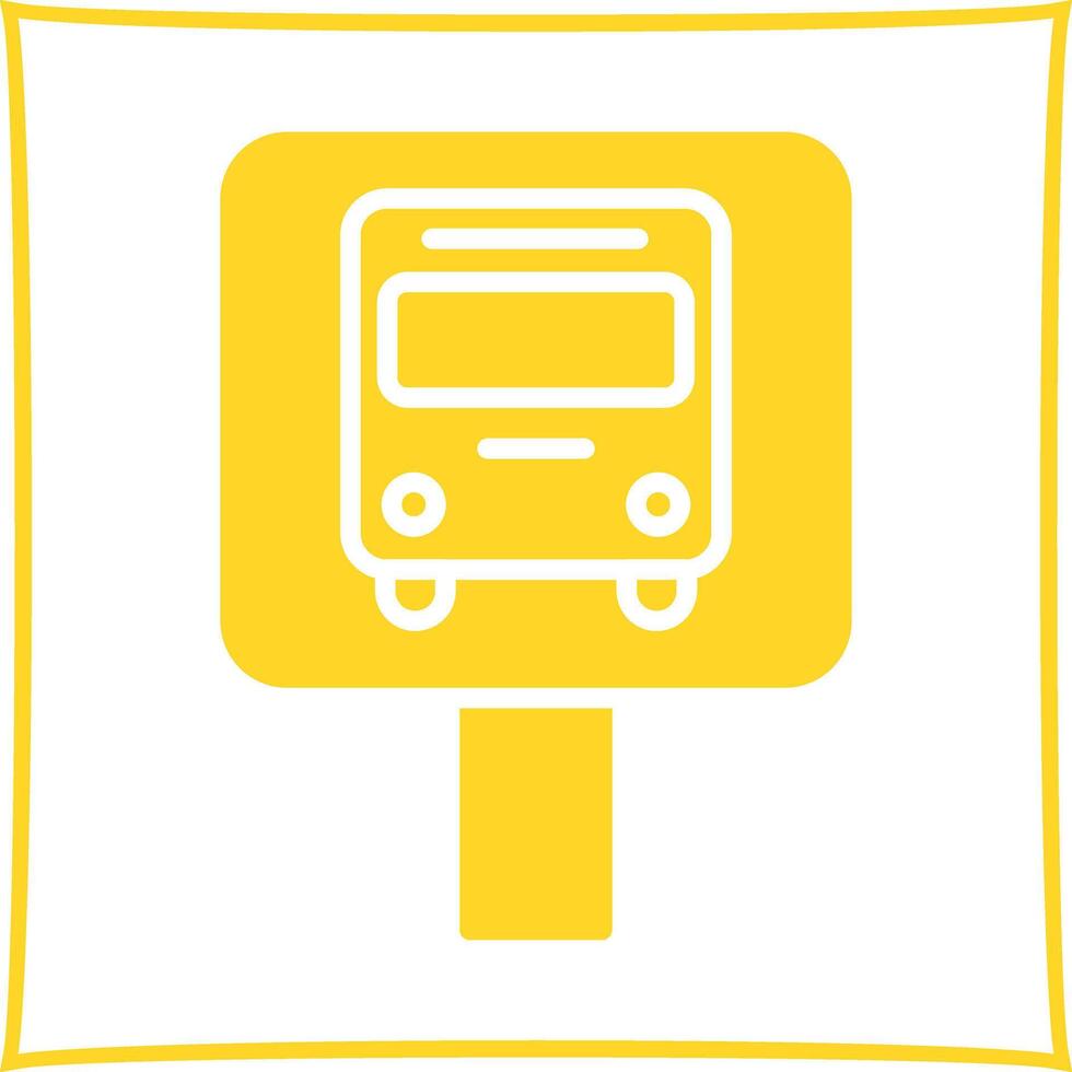 Bus Stop Icon Design vector