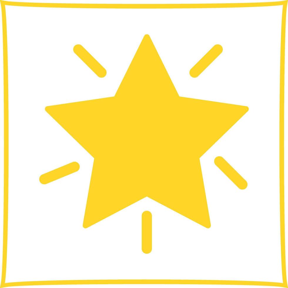 Glowing Star Icon Design vector