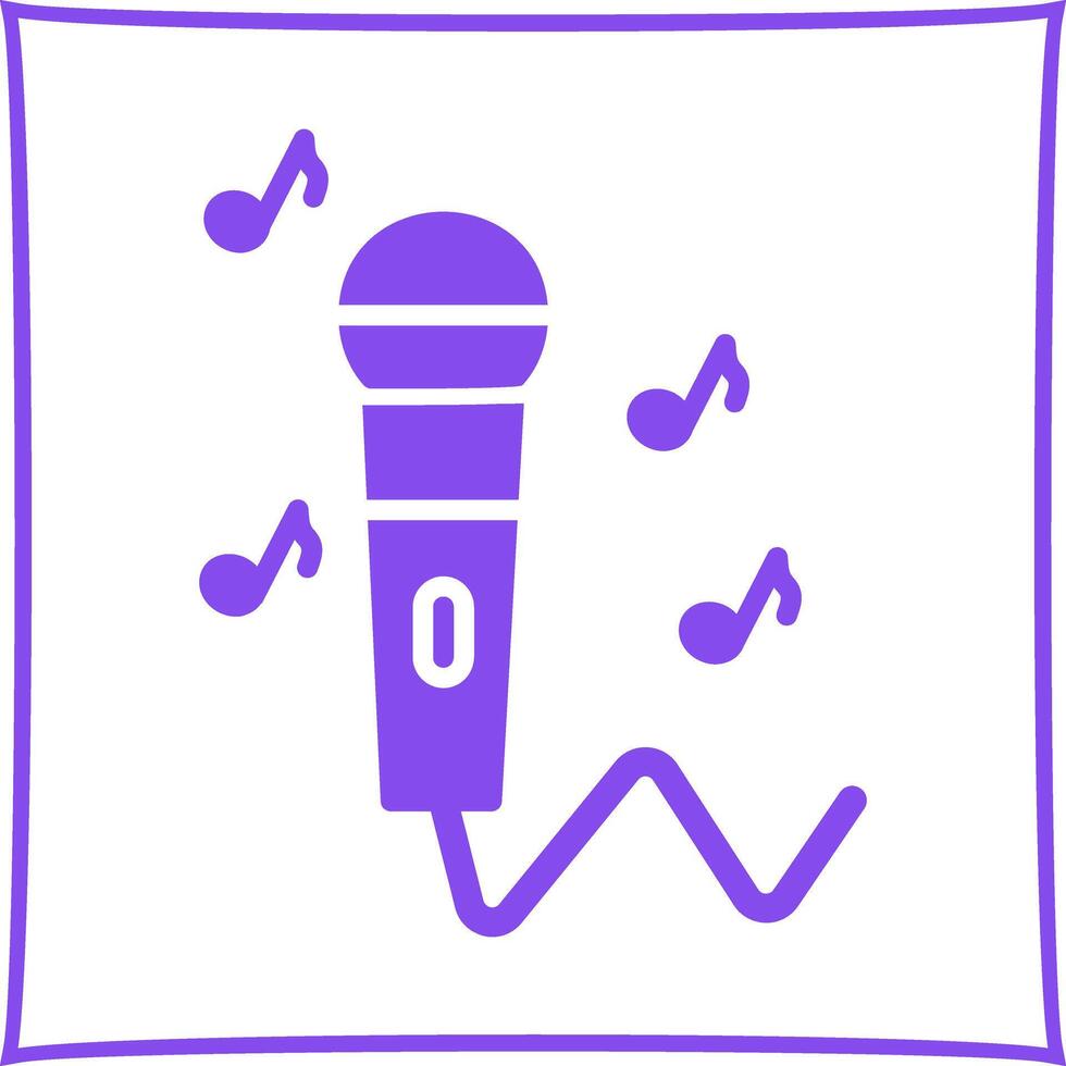 Karaoke Icon Design vector