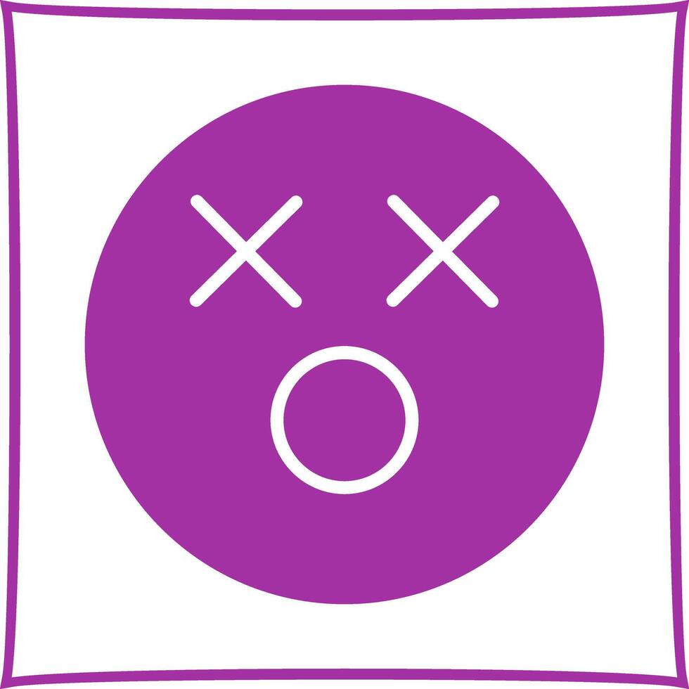 Dizzy Face Icon Design vector