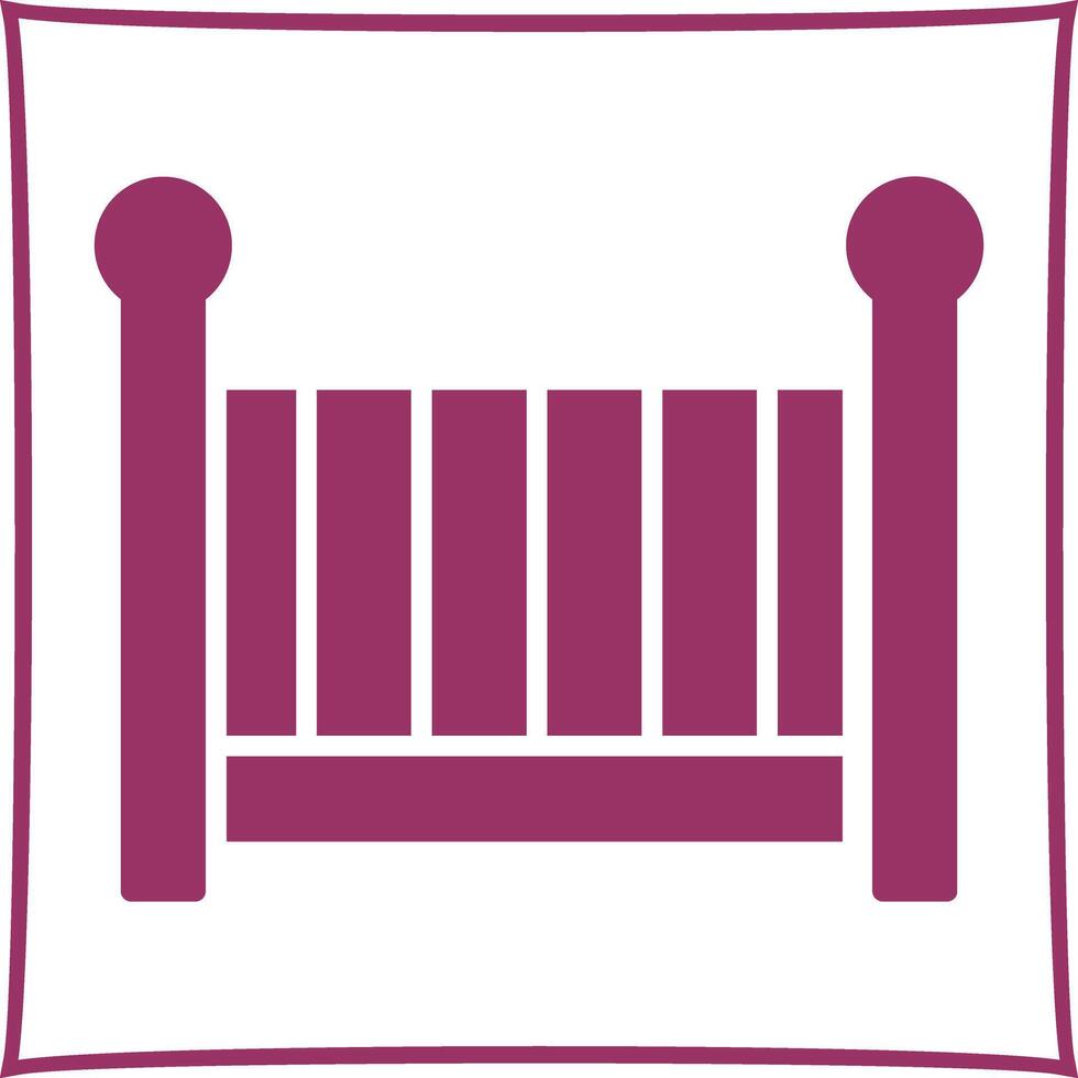 Nursery Cots Icon Design vector