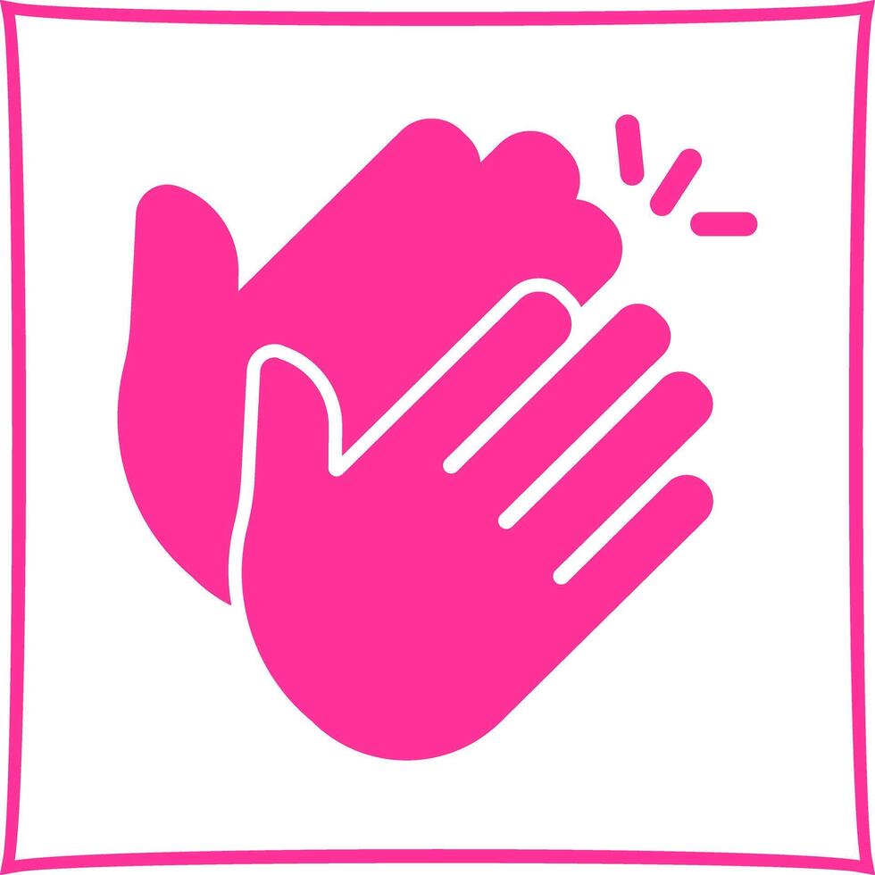 Clapping Hands Icon Design vector