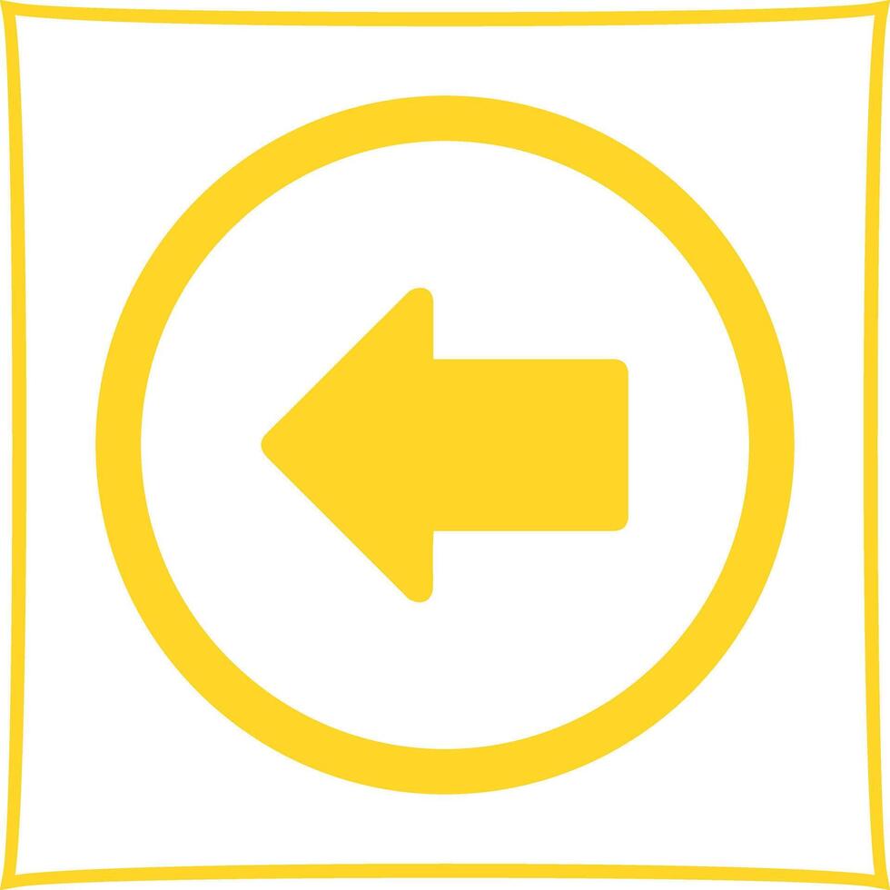 Left Arrow Icon Design vector