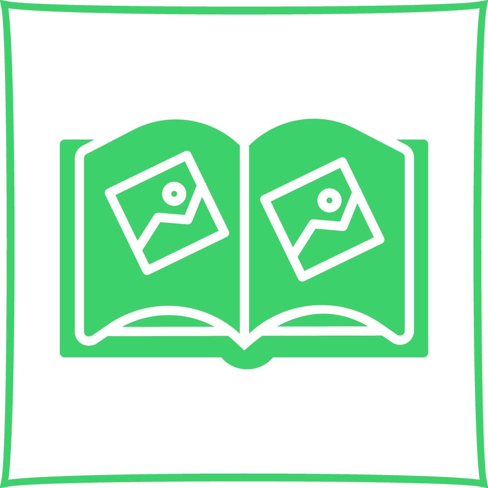 Memory Book Icon Design vector