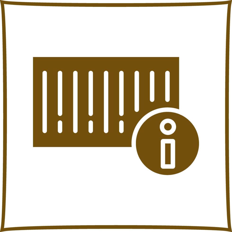 Barcode Product Info Icon Design vector