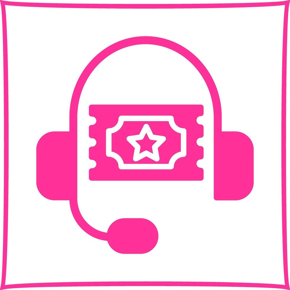 Support Ticket Icon Design vector