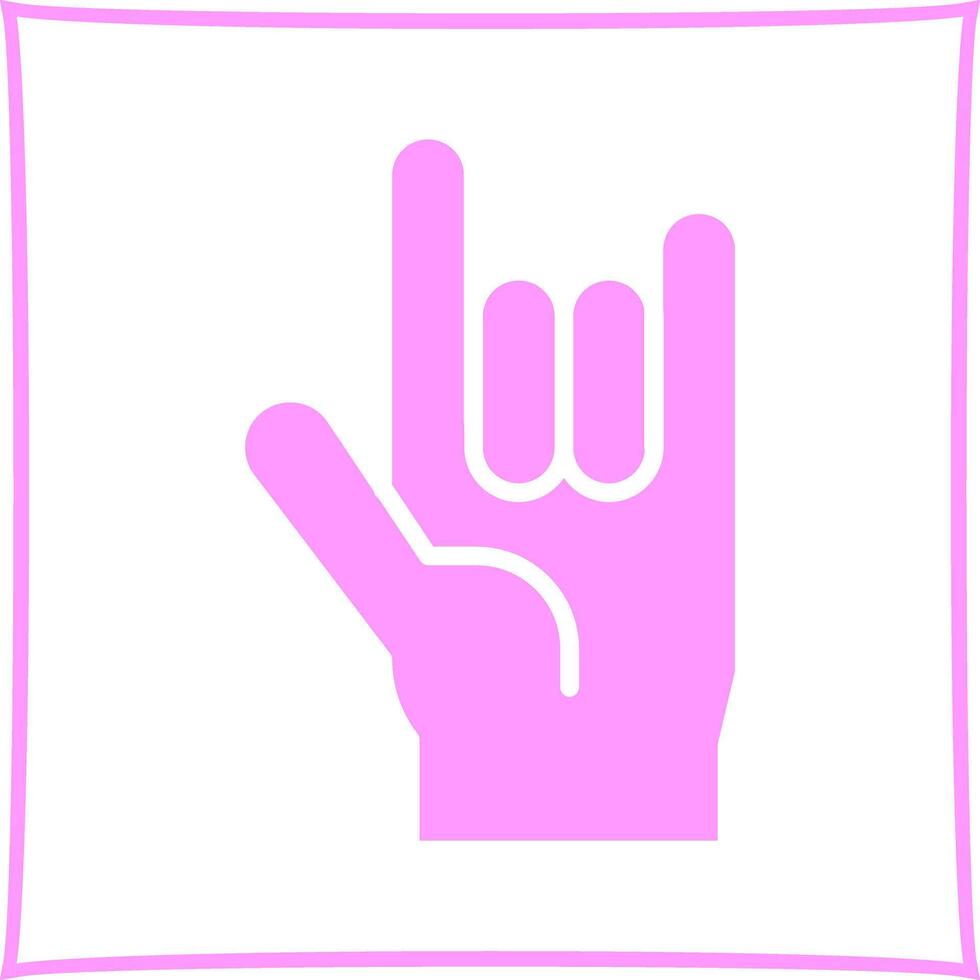 Love You Gesture Icon Design vector