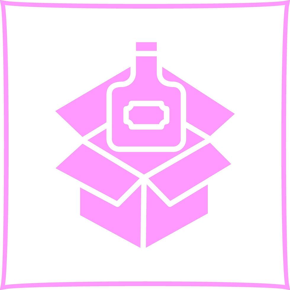 Wine Box Icon Design vector