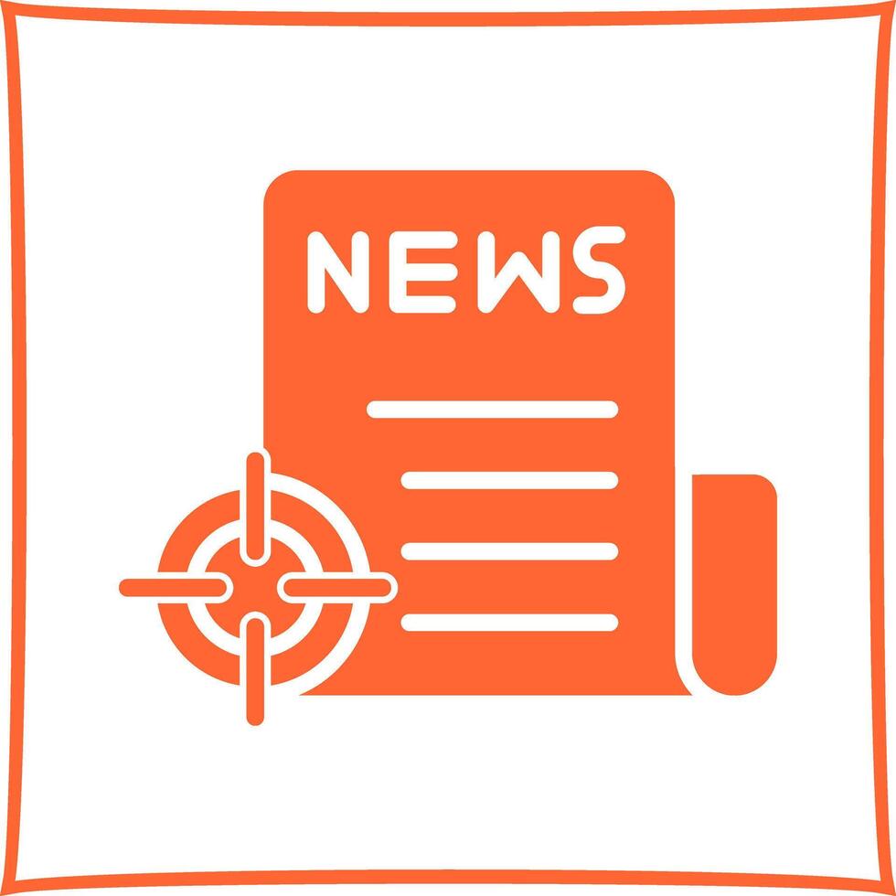News Scoop Icon Design vector