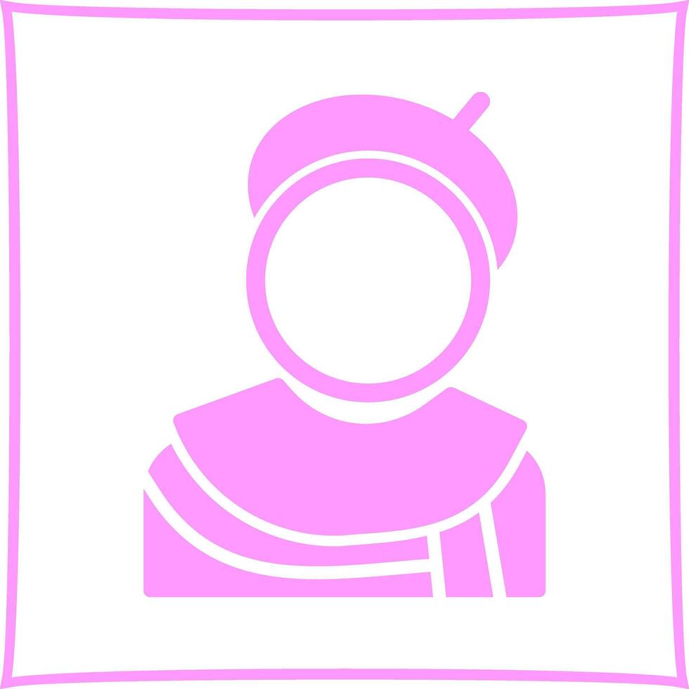 Caricature Artist Icon Design vector