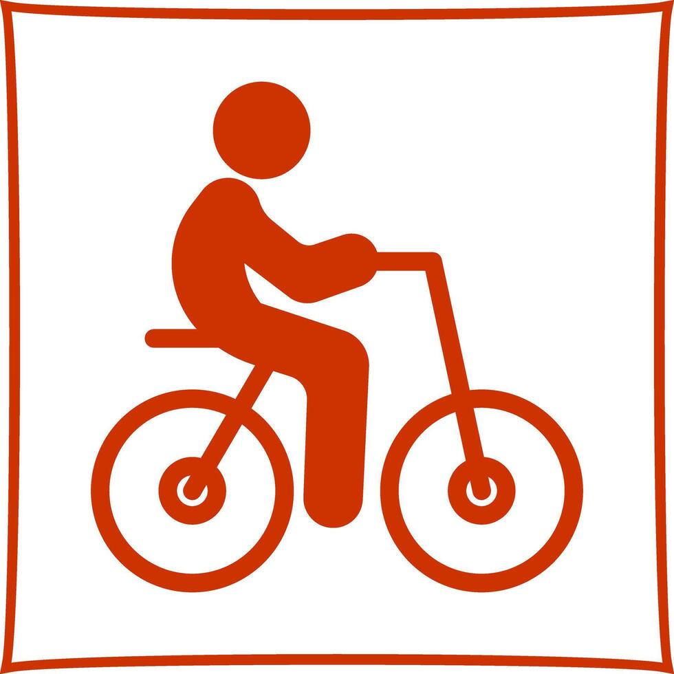 Person Biking Icon Design vector